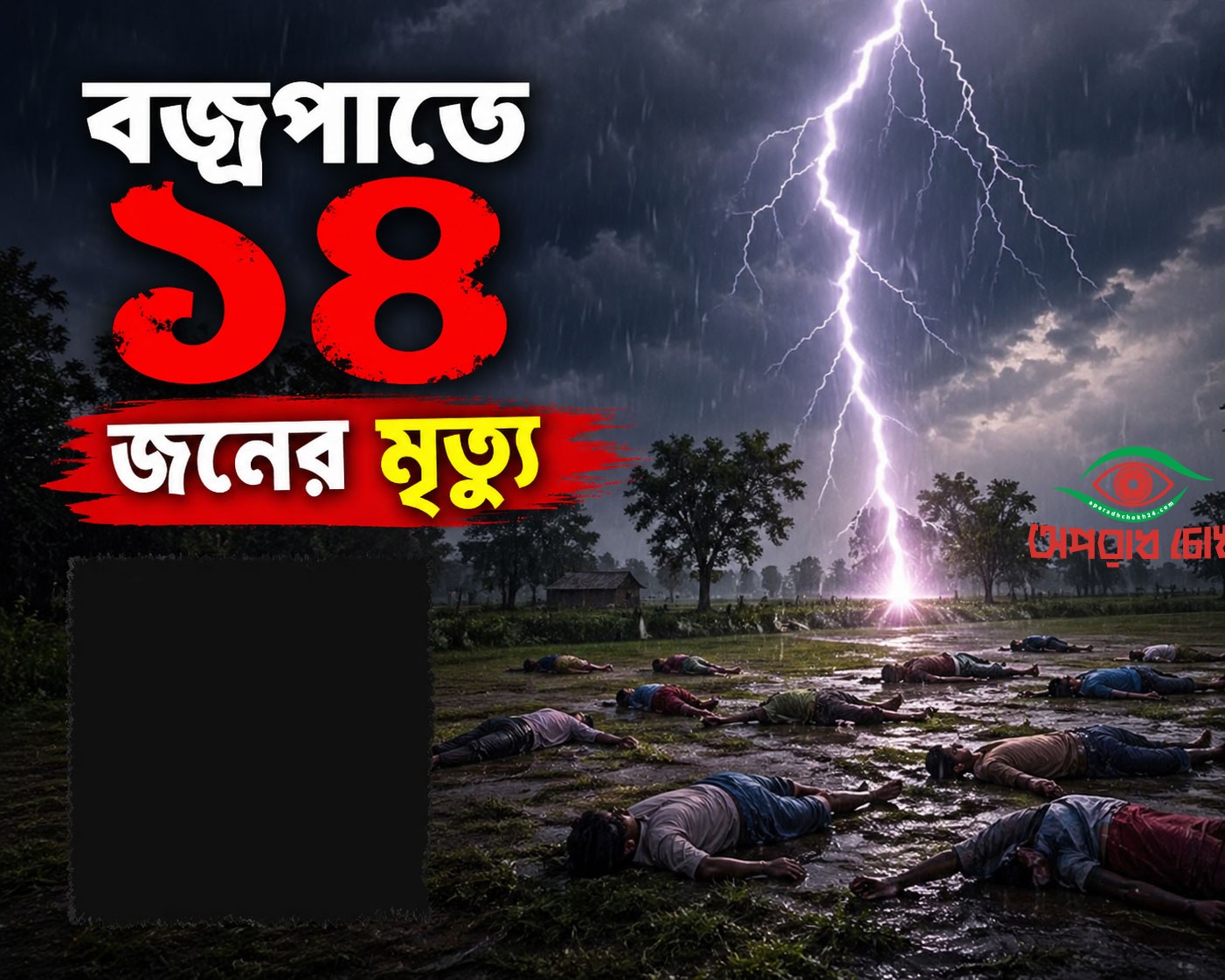 বজ্রপাতে ১৪ জনের মৃত্যু