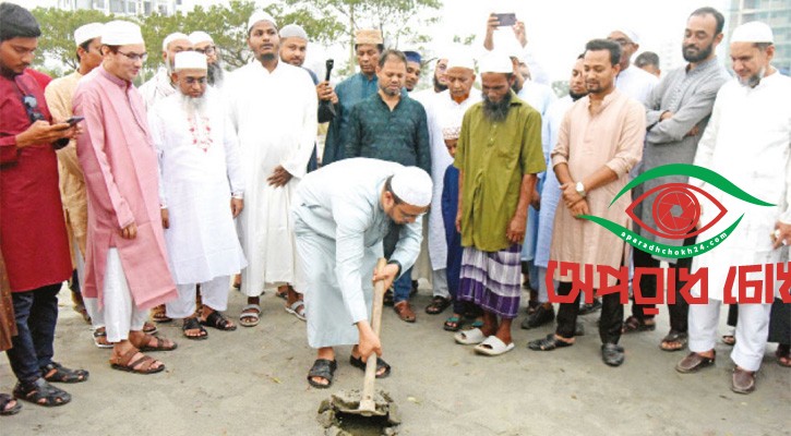 বসুন্ধরা আবাসিকে বাইতুর রহমান জামে মসজিদের নির্মাণকাজ উদ্বোধন