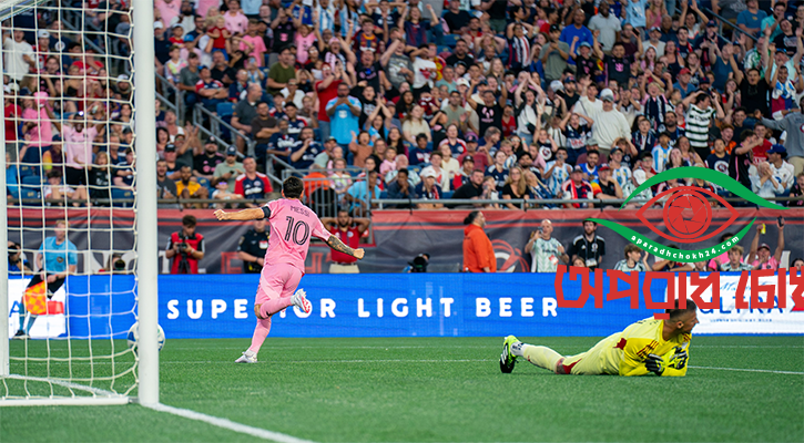 অদম্য মেসির টানা ৫ ম্যাচে জোড়া গোল, জয়রথ চলছেই মায়ামির