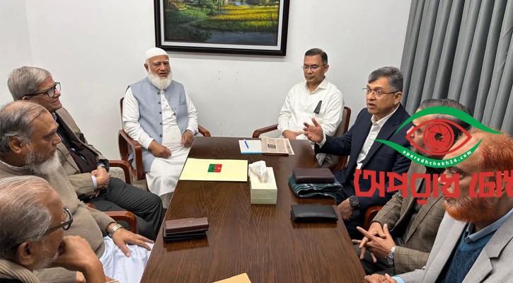 তারেক রহমানের সঙ্গে জামায়াত আমিরের সাক্ষাৎ