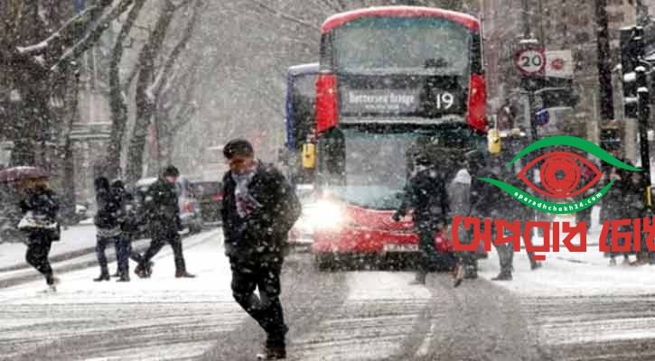 ইউরোপে তীব্র শীতে বিপর্যস্ত জনজীবন