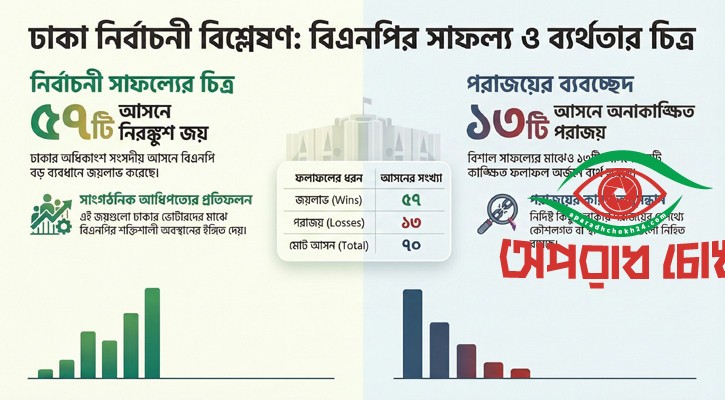 ঢাকার ৫৭ আসনে জয়, ১৩ আসনে কেন হার বিএনপির
