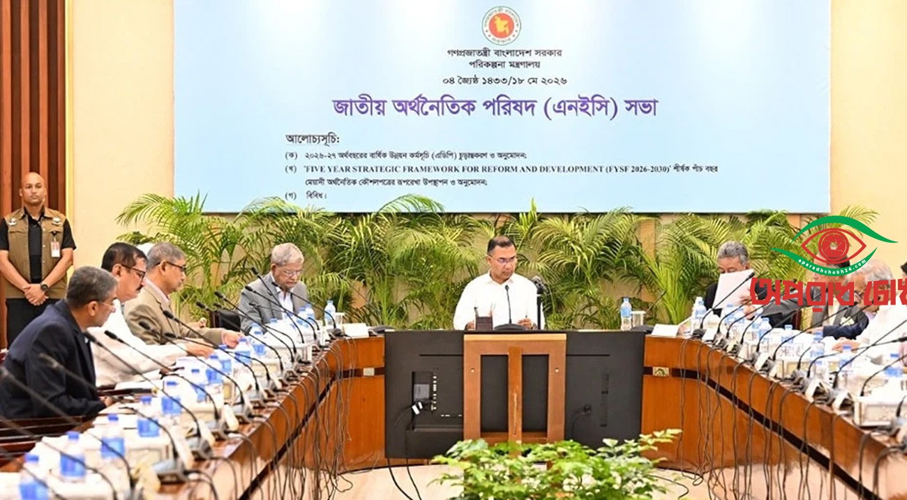 প্রধানমন্ত্রীর সভাপতিত্বে এনইসির সভা চলছে