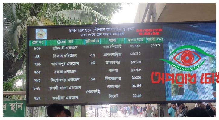 আড়াই ঘণ্টা বিলম্বে বুড়িমারী এক্সপ্রেস