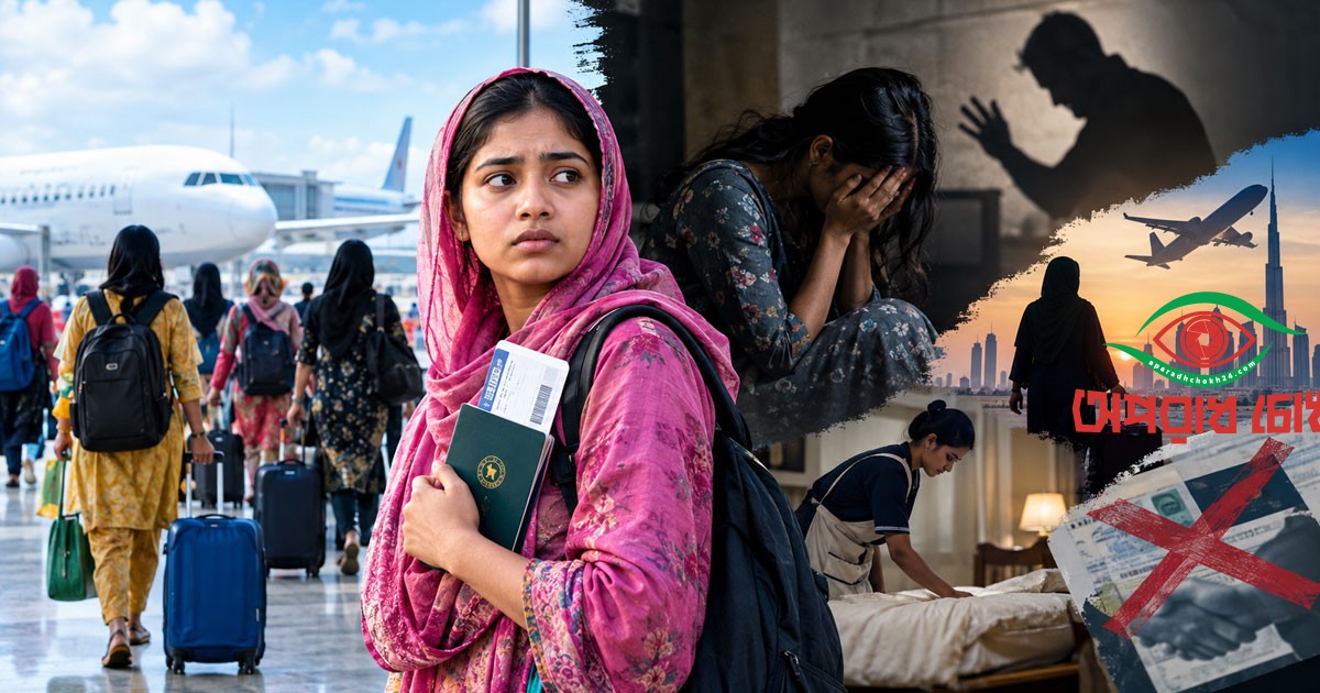 অনিরাপদ বিদেশযাত্রায় ঝুঁকিতে নারী শ্রমিকরা