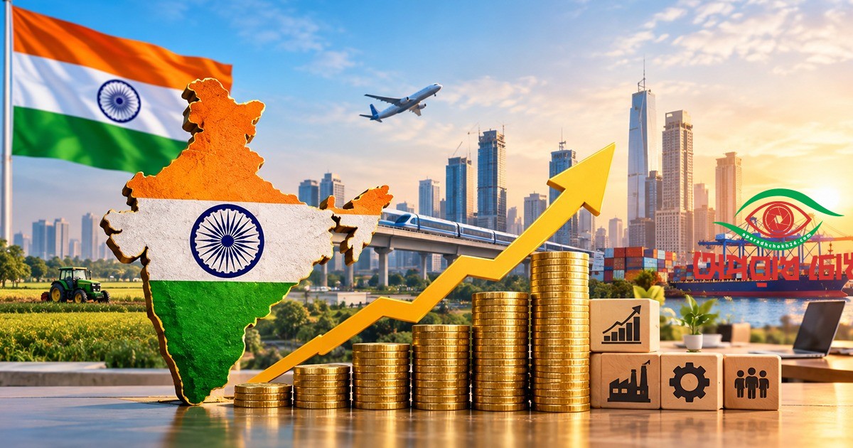 ভারতের প্রবৃদ্ধি বাড়ার পূর্বাভাস