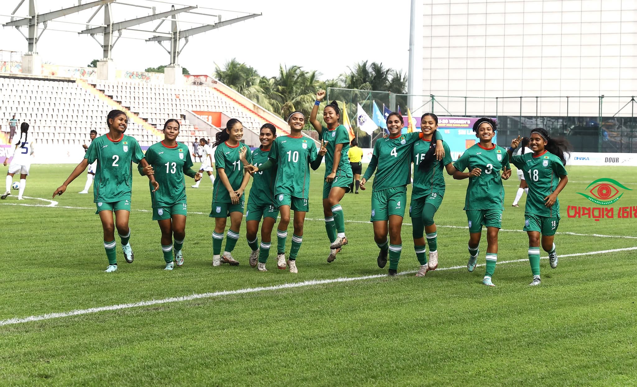 শ্রীলঙ্কার জালে বাংলাদেশের ৯ গোল