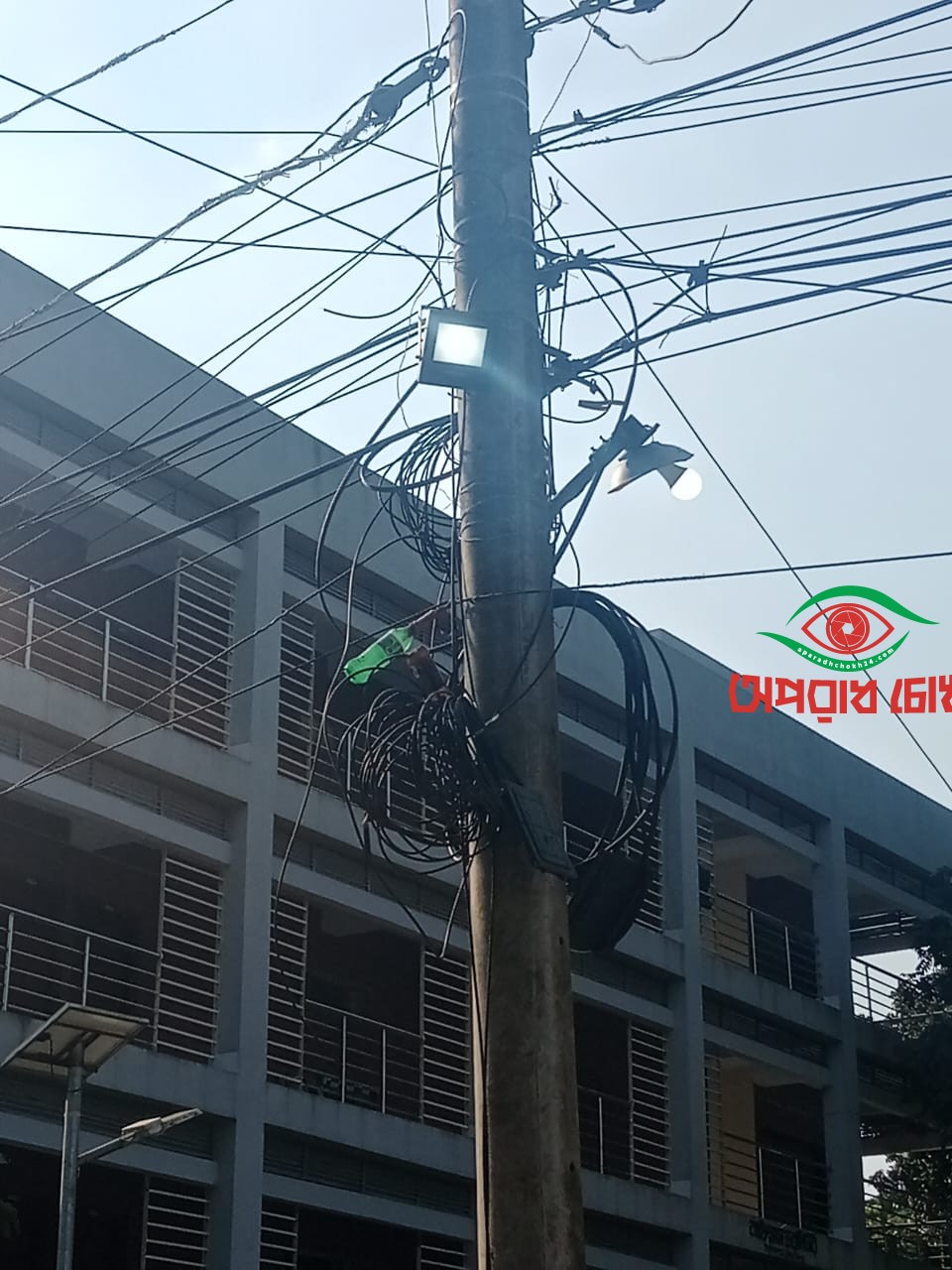 দিন-রাত জ্বলছে পৌরসভার সড়কবাতি