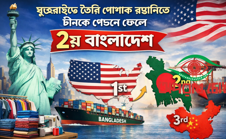 পোশাক রপ্তানিতে চীনকে পেছনে ফেলে দ্বিতীয় বাংলাদেশ