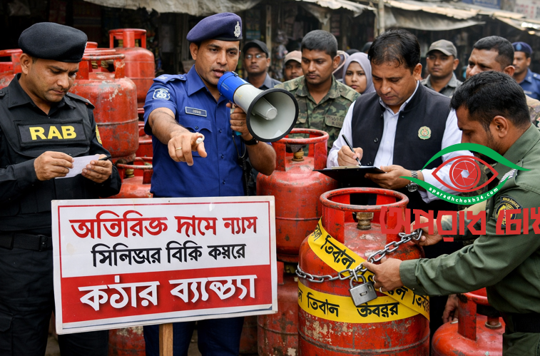 এলপিজি সিলিন্ডার বিক্রি রোধে কঠোর ব্যবস্থা