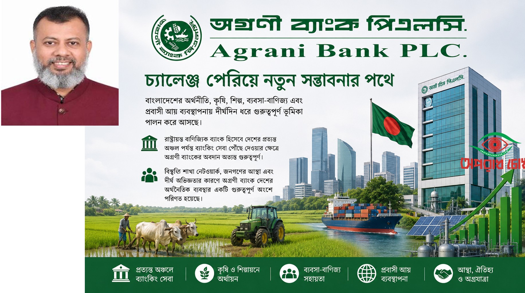 অগ্রণী ব্যাংক: চ্যালেঞ্জ পেরিয়ে নতুন সম্ভাবনার পথে