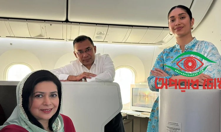 বাংলাদেশের মাটিতে তারেক রহমানের বহনকারী বিমান