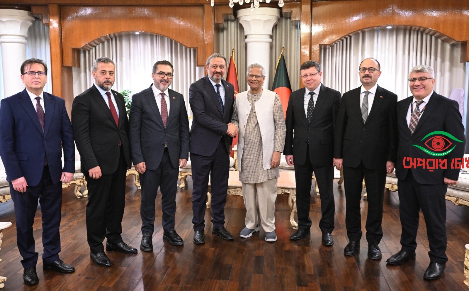 তুর্কি সংসদীয় প্রতিনিধিদলের সঙ্গে প্রধান উপদেষ্টার বৈঠক